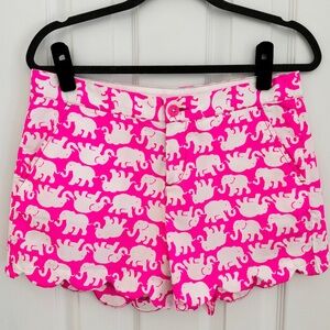 Lilly Pulitzer Buttercup scallop shorts. 4 inch Size 4